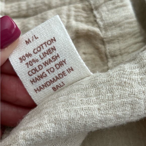 ✨BAHHGOOSE Strapless Linen Bandeau Top - Picture 9 of 11